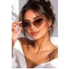  YENİ SEZON CAT EYE KADIN KAHVE GÜNEŞ GÖZLÜĞÜ