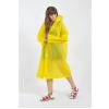 Kadın Erkek Yağmurluk Kapüşonlu Çıtçıtlı Eva Raincoat Sarı Yağmurluk
