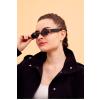 Vintage Oval Siyah Unisex Güneş Gözlüğü