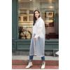 Kadın Erkek Yağmurluk Kapüşonlu Çıtçıtlı Eva Raincoat Beyaz Yağmurluk