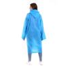Kadın Erkek Yağmurluk Kapüşonlu Çıtçıtlı Eva Raincoat Mavi Yağmurluk