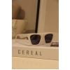 Sirius Unisex Kadın Güneş Gözlüğü Siyah Cam Beyaz Çerçeve Uv400 Ultraviyole Korumalı