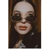 Yeni Sezon Vintage Gold Çerçeve Siyah Camlı Unisex Güneş Gözlüğü