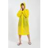 Kadın Erkek Yağmurluk Kapüşonlu Çıtçıtlı Eva Raincoat Sarı Yağmurluk