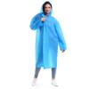 Kadın Erkek Yağmurluk Kapüşonlu Çıtçıtlı Eva Raincoat Mavi Yağmurluk